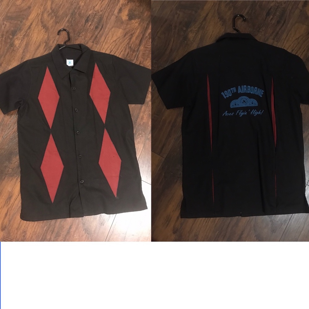 Retro men bowling shirt (Small)